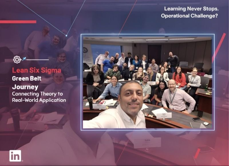 Michael with a Lean Six Sigma cohort at McGill University.